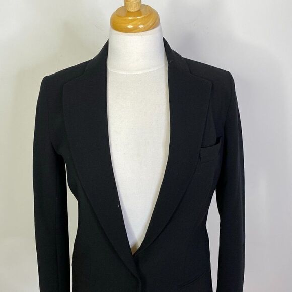 Robert Rodriguez Black Notch Lapel Hi-Lo Blazer - Picture 6 of 8